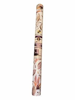 ⁠DCWV Foliage Project Paper Roll with Gold Foil Accent Craft Decor